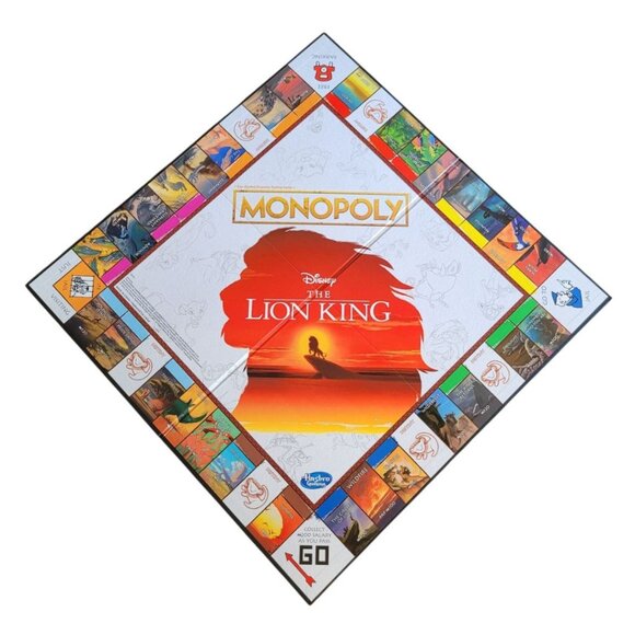 Lion King Monopoly Game Replacement Board Crafting Room Decor Folding - Picture 1 of 7